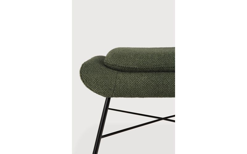 Barrow footstool - Pine Green fabric