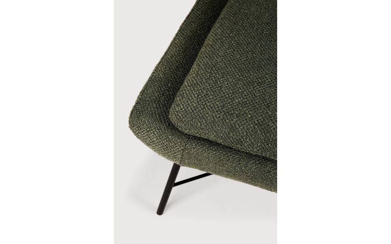 Barrow footstool - Pine Green fabric