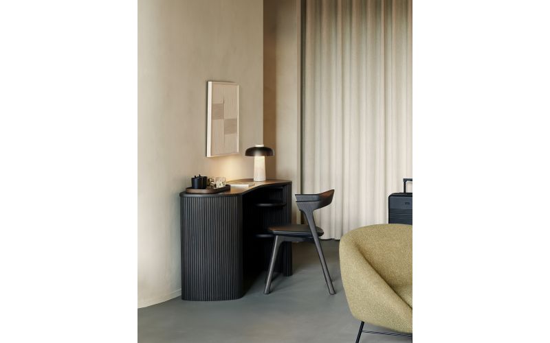 ROLLER MAX DESK VARNISHED MAHOGANY PEBBLE 137X52X78 CM 35027