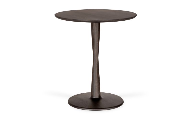 TORSION DINING TABLE - VARNISHED OAK - BROWN - ROUND 70 X 70 X 76 50023
