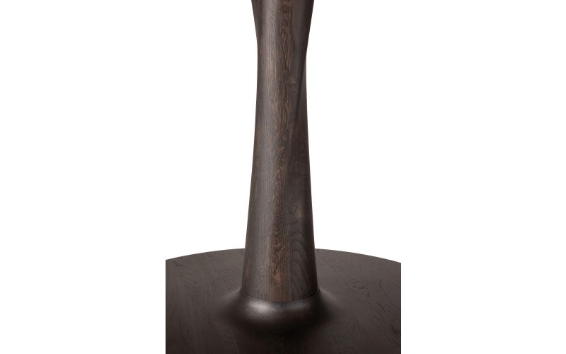 TORSION DINING TABLE - VARNISHED OAK - BROWN - ROUND 70 X 70 X 76 50023