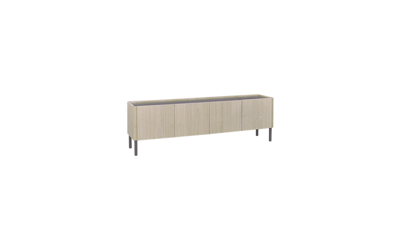  Dressoir eiken MILANO 6drs -inliggend blad EDR164