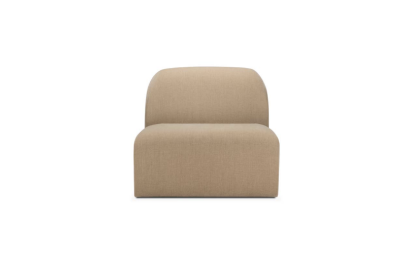 Bulky modular sofa - Light Sepia fabric - 1 seater