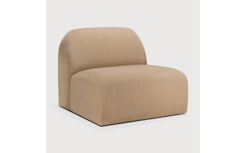 Bulky modular sofa - Light Sepia fabric - 1 seater