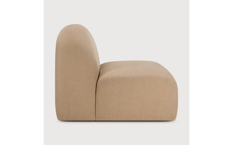 Bulky modular sofa - Light Sepia fabric - 1 seater