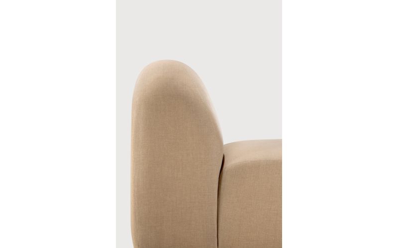 Bulky modular sofa - Light Sepia fabric - 1 seater