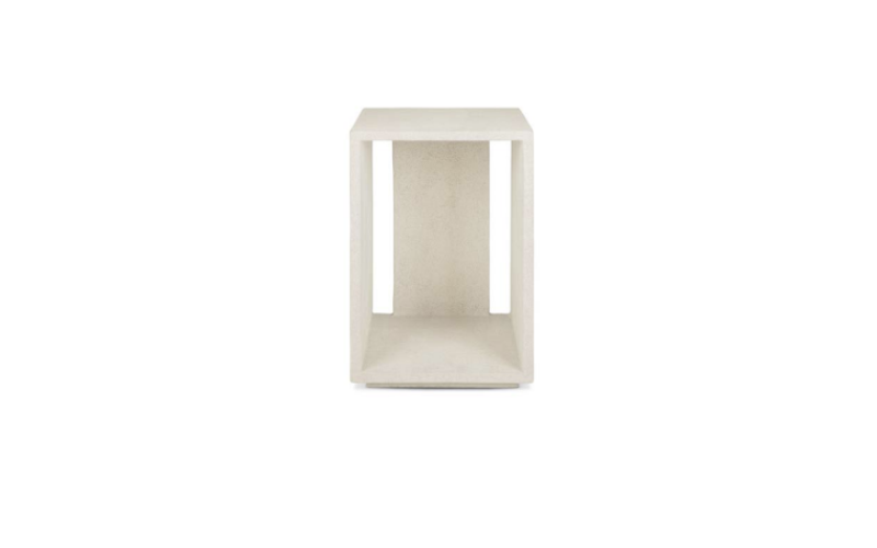 Elements bedside table - varnished Microcement 