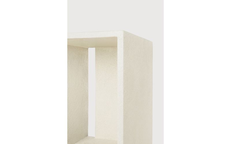 Elements bedside table - varnished Microcement 