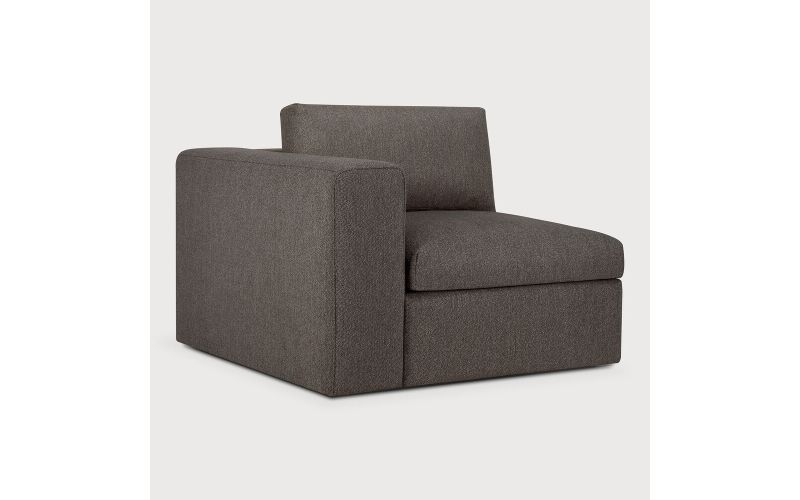 Mellow modular sofa Granite Eco fabric end seat R