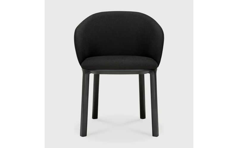 Unda dining chair varnished oak black Charcoal