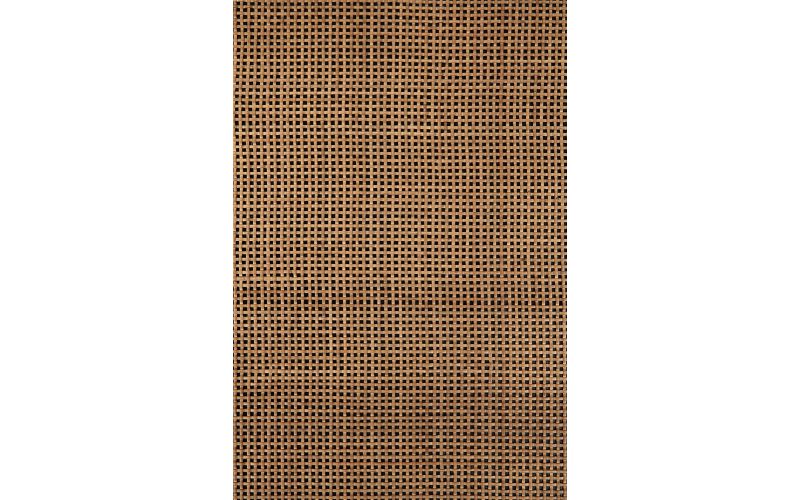 Panel side table varnished teak dark brown