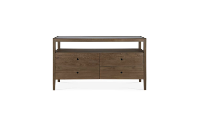 Spindle dresser - reclaimed teak - 4 drawers