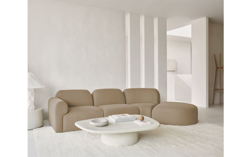 BULKY MODULAR SOFA END SEAT R LIGHT SEPIA
95 x 95 x 75CM