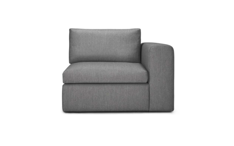 Mellow modular sofa Granite Eco fabric end seat L 
