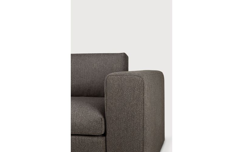 Mellow modular sofa Granite Eco fabric end seat L 