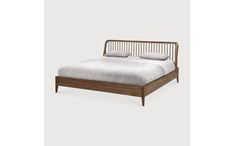 ETHNICRAFT TEAK SPINDLE BED  180 X 200 CM