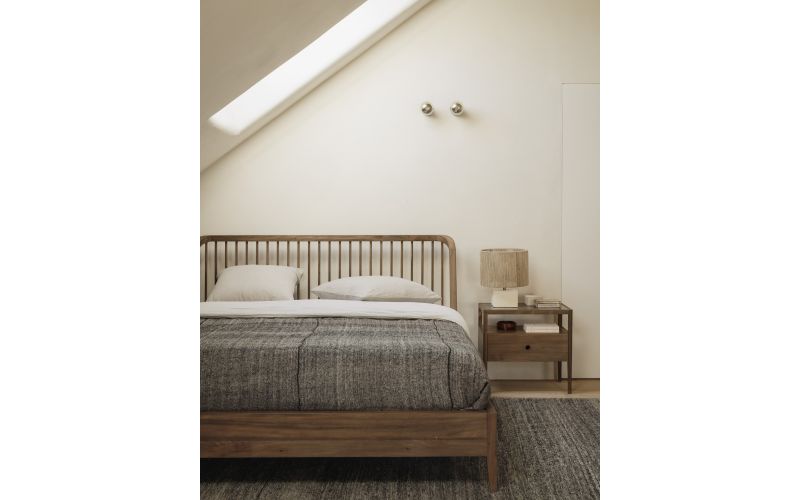 ETHNICRAFT TEAK SPINDLE BED ZONDER LATTENBODEM, WITHOUT SLATS  160 X 200 CM 14171