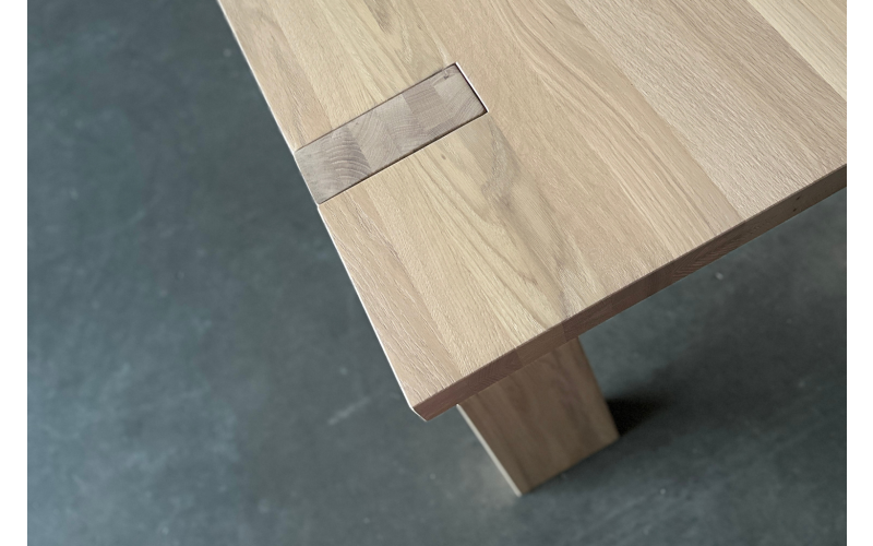 Gulliver Spagaat eettafel staal eikenhout