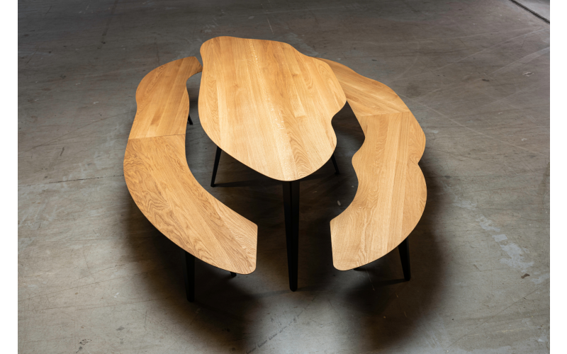 Texel eettafel noten | Seuren Tafels