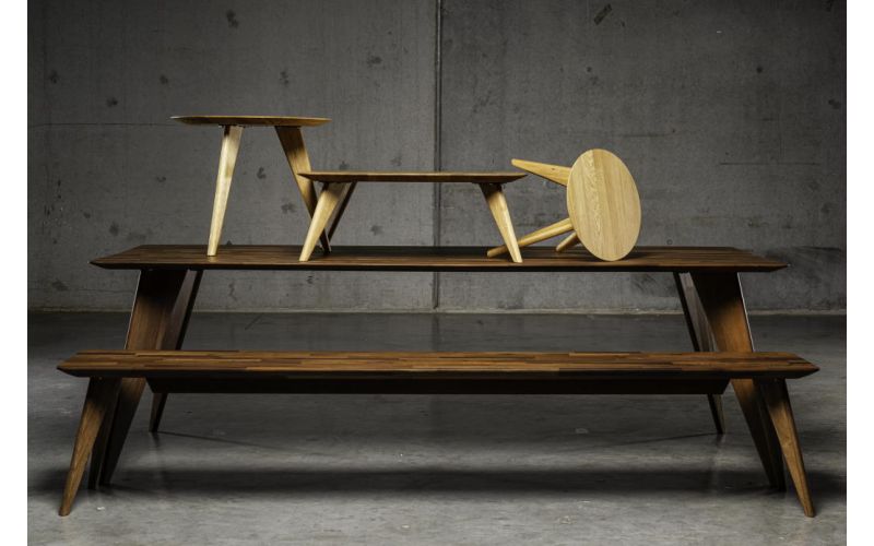 Moonshadow eettafel notenhout | Seuren Tafels 