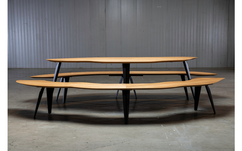 Texel eettafel bank links 180L/74