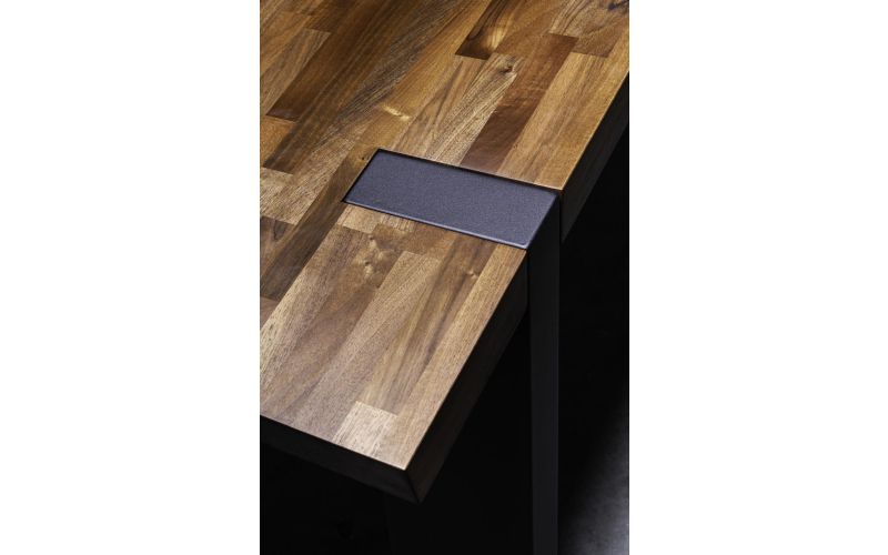 Gulliver Spagaat eettafel staal notenhout