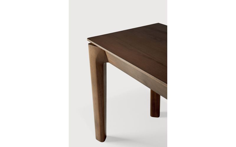 VARNISHED TEAK BROWN BOK BENCH 166X35X46