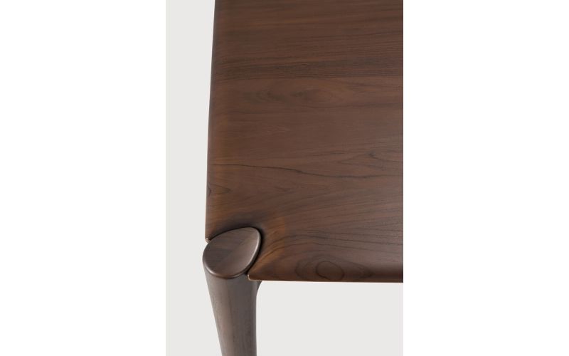 PI DINING TABLE - VARNISHED TEAK - BROWN