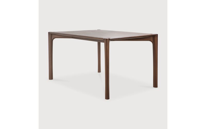 PI DINING TABLE - VARNISHED TEAK - BROWN