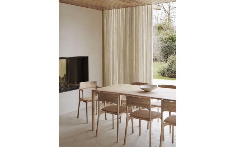 PI DINING TABLE - OAK - 140 x 80 x 76