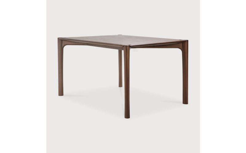 PI DINING TABLE - VARNISHED TEAK - BROWN