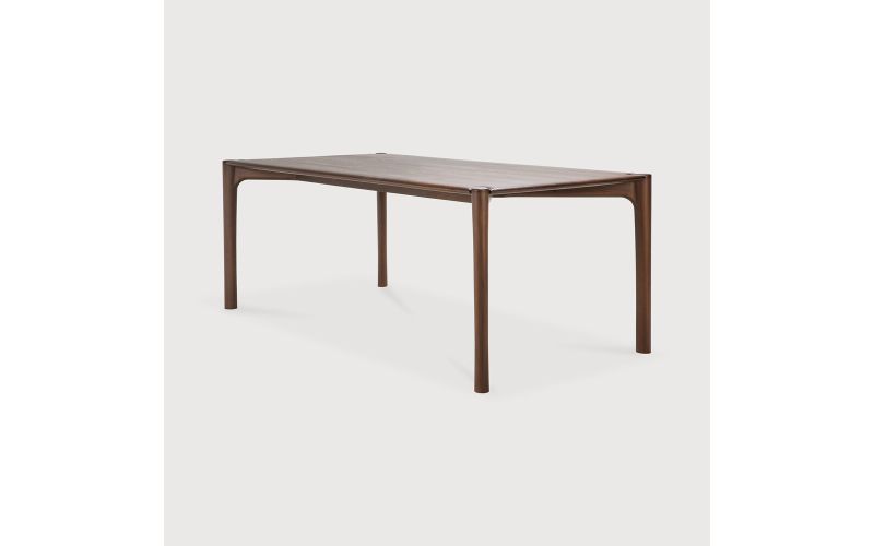 PI DINING TABLE - VARNISHED TEAK - BROWN