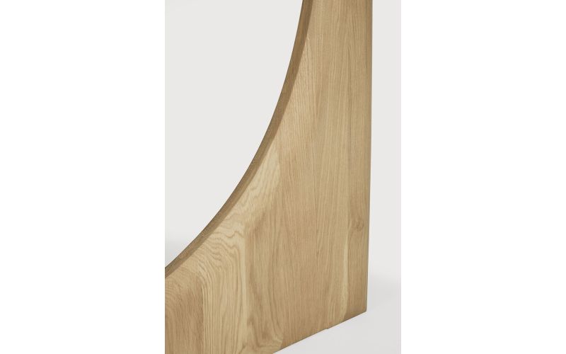 ETHNICRAFT TEAK GEOMETRIC DINING TABLE ROUND