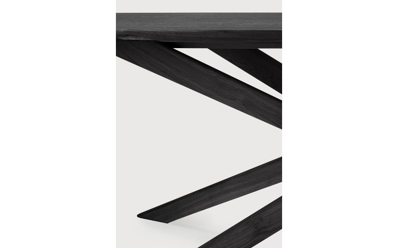 MIKADO DINING TABLE - VARNISHED OAK - BLACK