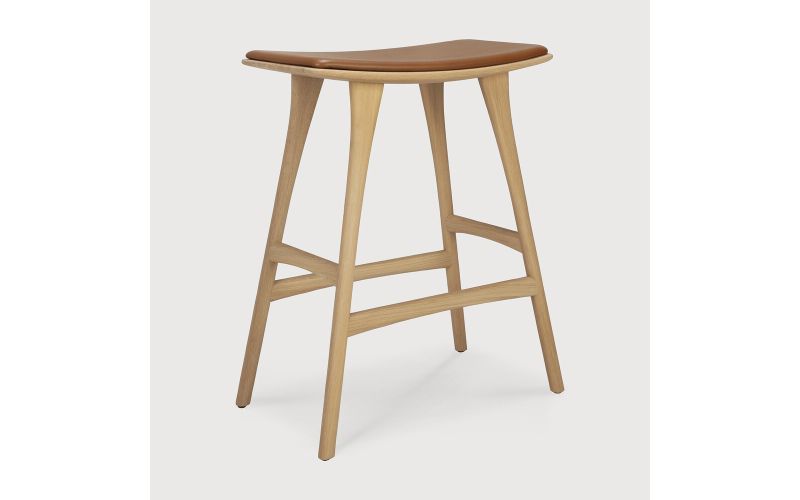 OSSO COUNTER STOOL - VARNISHED OAK 