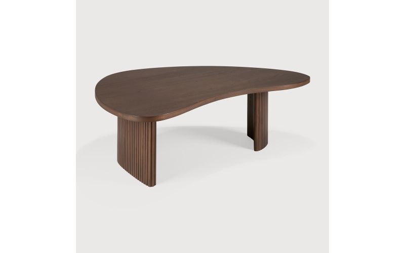 BOOMERANG COFFEE TABLE - VARNISHED TEAK - BROWN