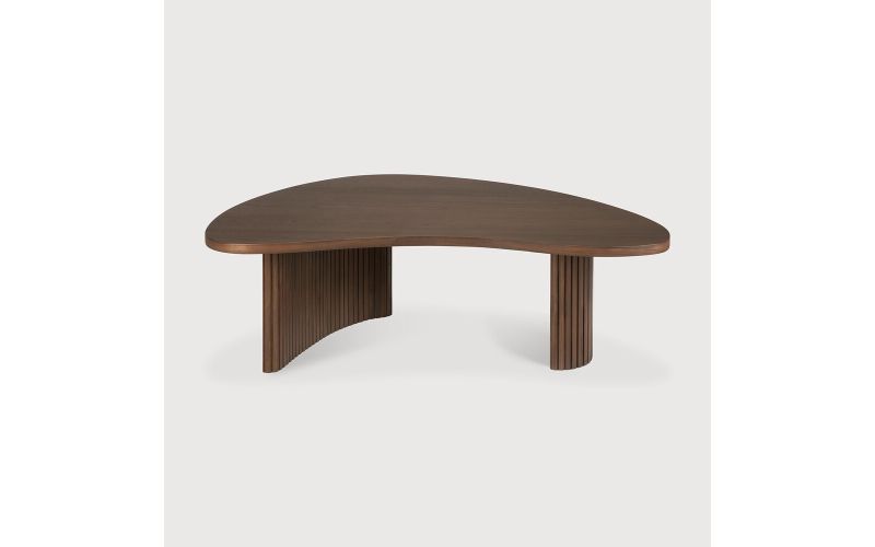 BOOMERANG COFFEE TABLE - VARNISHED TEAK - BROWN
