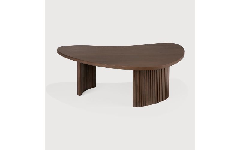 BOOMERANG COFFEE TABLE - VARNISHED TEAK - BROWN