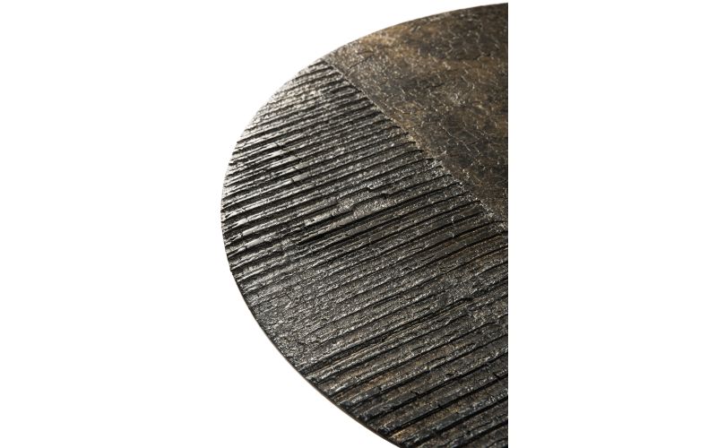 ETHNICRAFT LUNA COFFEE TABLE - LAVA LINEAR WHISKY 