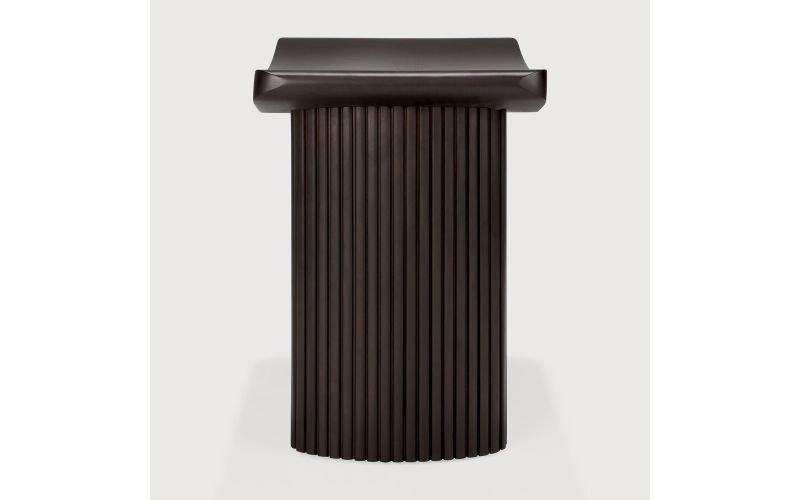 ROLLER MAX STOOL - VARNISHED MAHOGANY - DARK BROWN