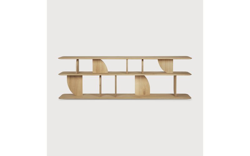 GEOMETRIC SOFA CONSOLE - OAK 210 x 35 x 67	