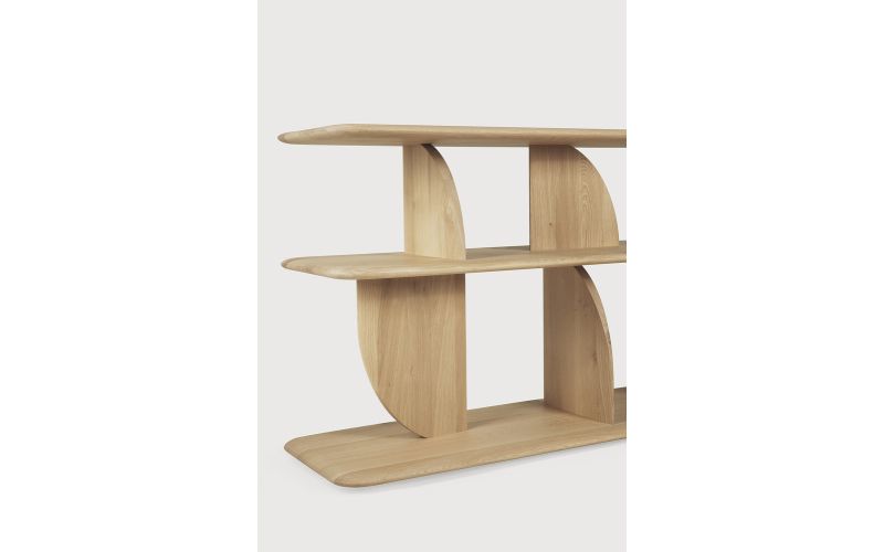 GEOMETRIC SOFA CONSOLE - OAK 210 x 35 x 67	