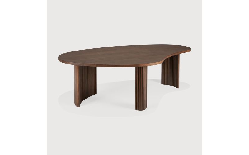 BOOMERANG COFFEE TABLE - VARNISHED TEAK - BROWN