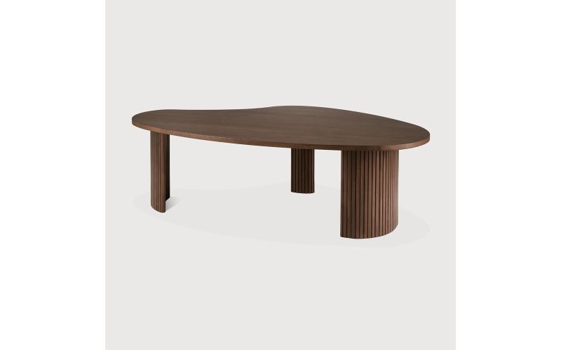 BOOMERANG COFFEE TABLE - VARNISHED TEAK - BROWN