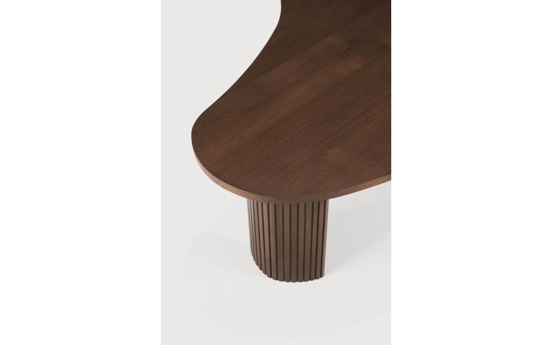 BOOMERANG COFFEE TABLE - VARNISHED TEAK - BROWN