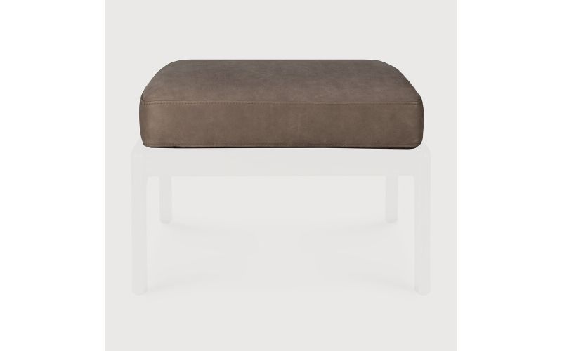JACK FOOTSTOOL CUSHION - TERRA NUBUCK LEATHER 