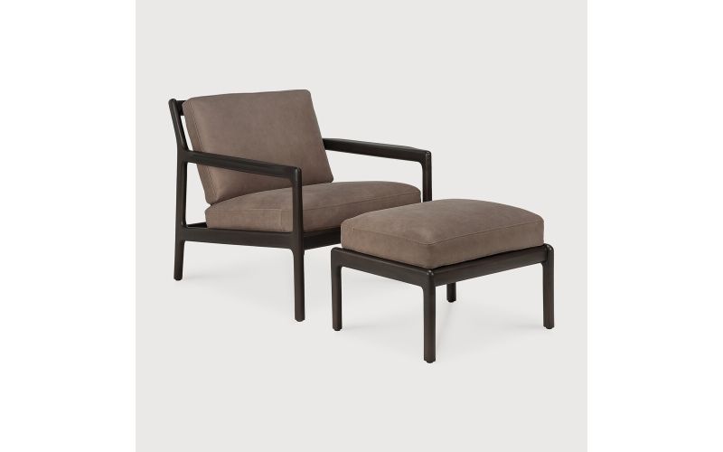 JACK FOOTSTOOL - VARNISHED MAHOGANY - DARK BROWN