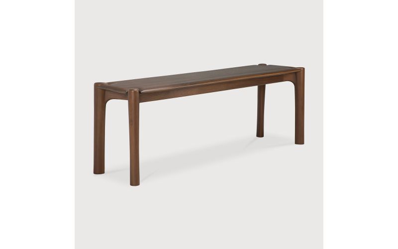 PI BENCH - VARNISHED TEAK - BROWN 146 x 35 x 46	