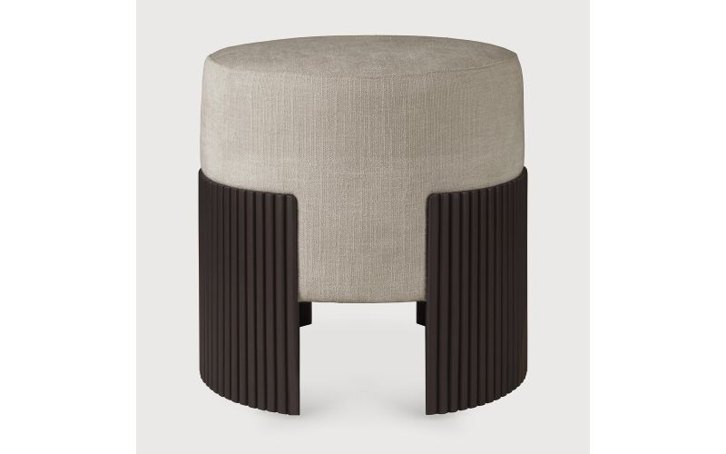 ROLLER MAX POUF - VARNISHED MAHOGANY - DARK BROWN 