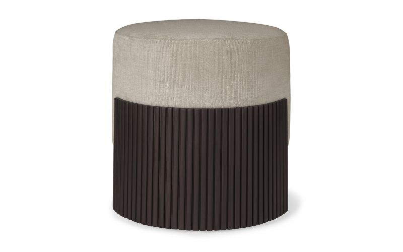 ROLLER MAX POUF - VARNISHED MAHOGANY - DARK BROWN 
